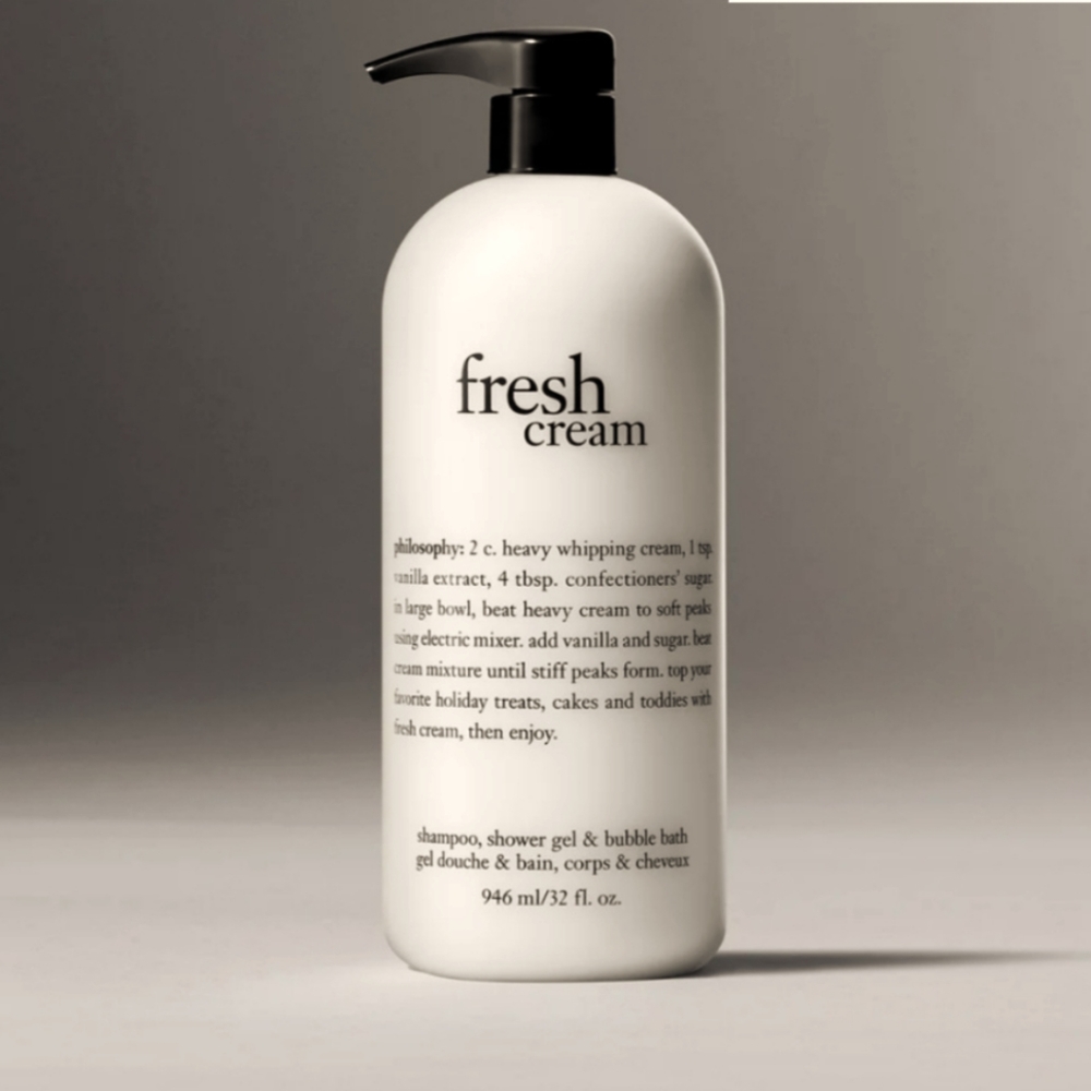 NEW with PUMP philosophy SHOWER GEL 32oz BRAND NEW never opened FRESH CREAM - Picture 1 of 3